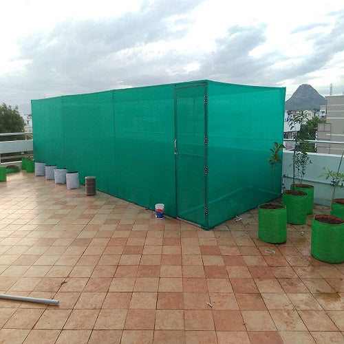 Zimble Green Shade Net- 50%- Size 4 mtr, 5 mtr, 6 mtr  Sun Light blocking/ multipurpose for polyhouse, greenhouse, poultry farm,home balcony/agro net/terrace garden/sun shade for balcony for plants