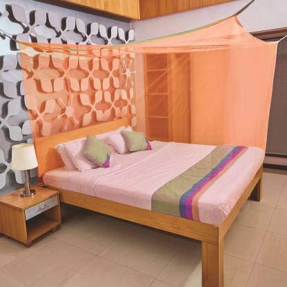 Foldable Mosquito Bed Net – Peach