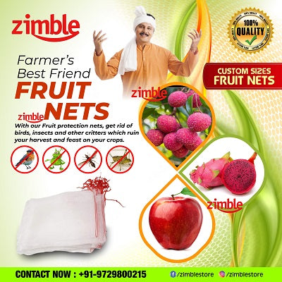 Fruit protection bags for plants and trees – keep mango, banana, and guava safe from insects and fruit flies. Strong fruit protection cover on tree with breathable mesh design. Perfect for backyard and commercial use